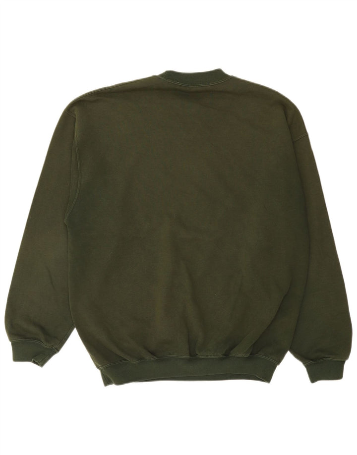 Marks & Spencer Herre sweatshirt Jumper Medium Khaki Bomuld