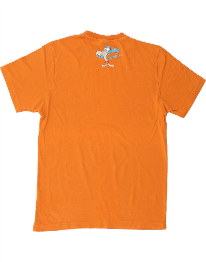ASICS Womens Graphic T-Shirt Top UK 18 XL Orange Vintage Asics and Second-Hand Asics from Messina Hembry 