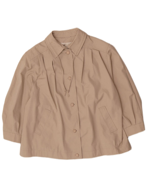 Louisoder Kort overfrakke til kvinder EU 50 3XL Beige Polyester
