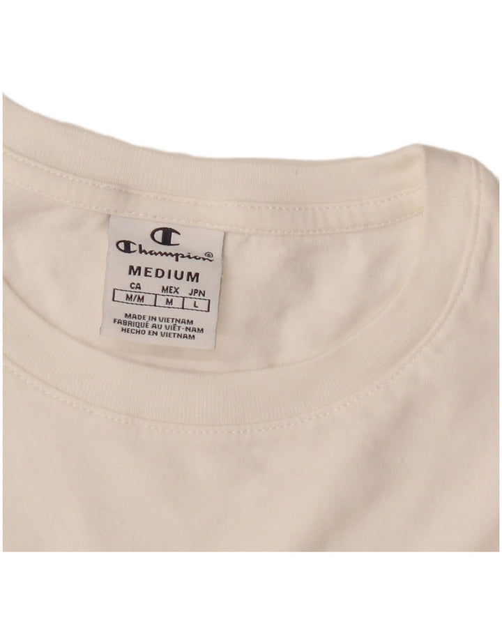 Champion Dame T-Shirt Top UK 12 Medium White