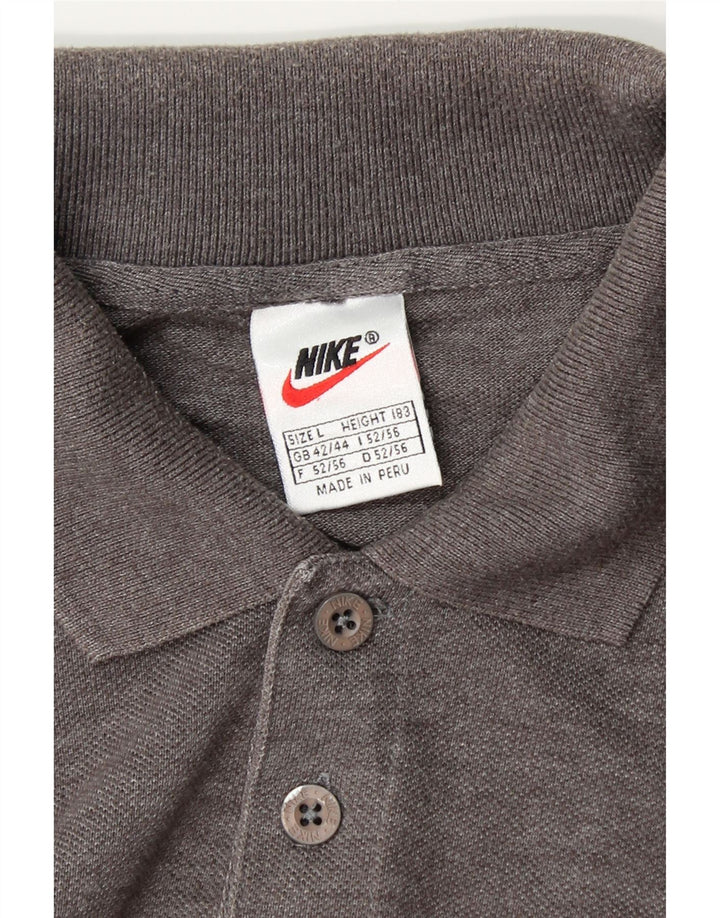 NIKE Mens Polo Shirt UK 42/44 Large Grey Vintage Nike and Second-Hand Nike from Messina Hembry 