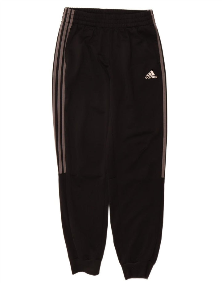 Adidas Drenge Træningsdragt Bukser Joggers 13-14 År Sort Polyester