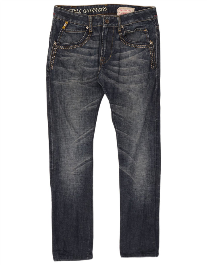 ZU ELEMENTS Dame Tight Fit Slim Jeans W28 L29 Blå Bomuld