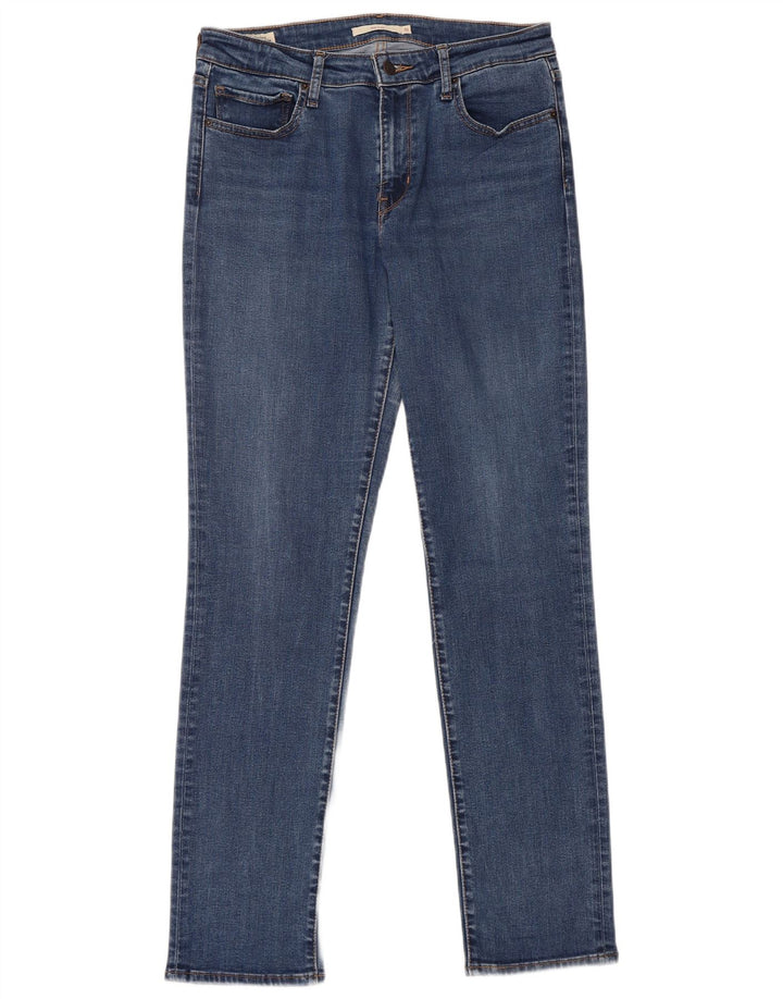 Levi's Dame 712 Slim Jeans W31 L32 Blå Bomuld