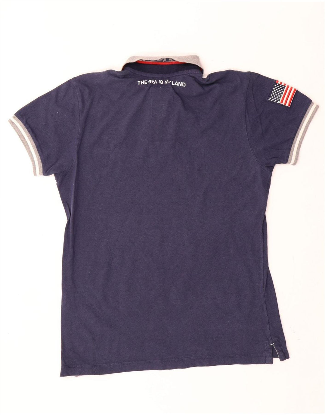 NORTH SAILS Grafisk poloshirt til mænd Lille marineblå farveblok