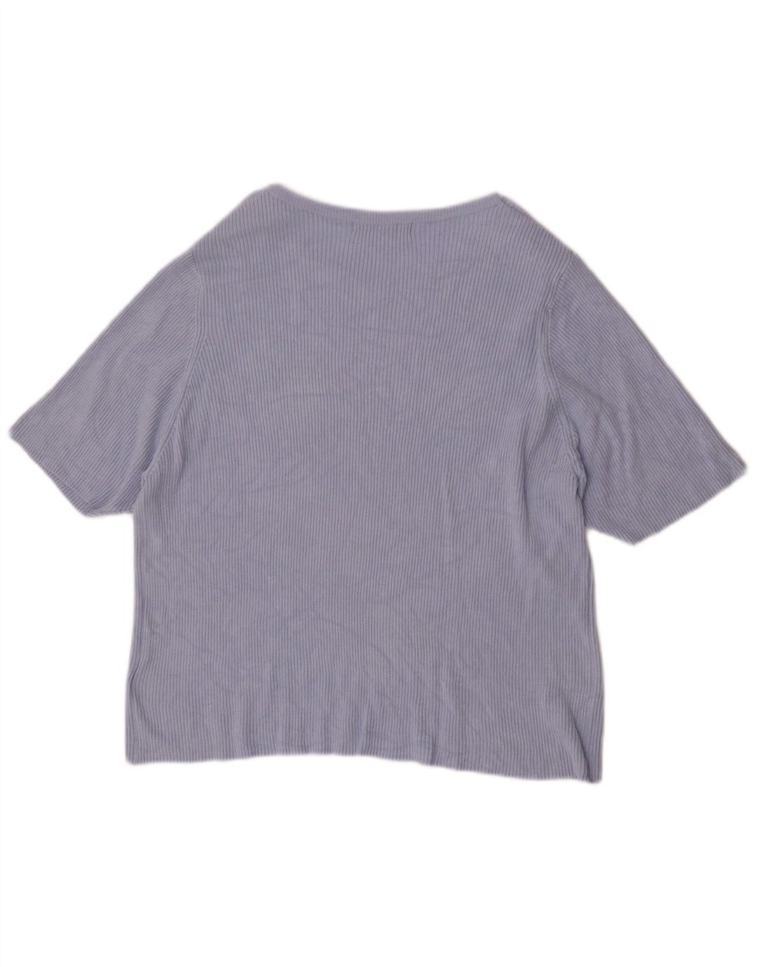 Marks & Spencer Dame T-Shirt Top UK 24 4XL Blå Viscose
