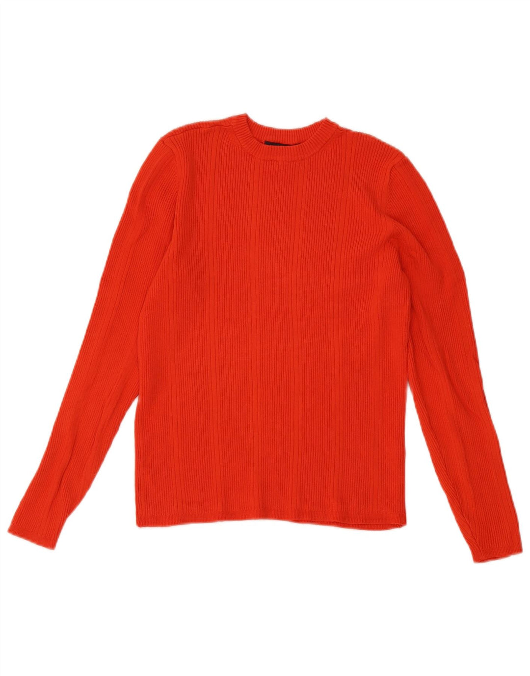 Marks & Spencer Dame Crop Crew Neck Jumper Sweater UK 14 Medium Red