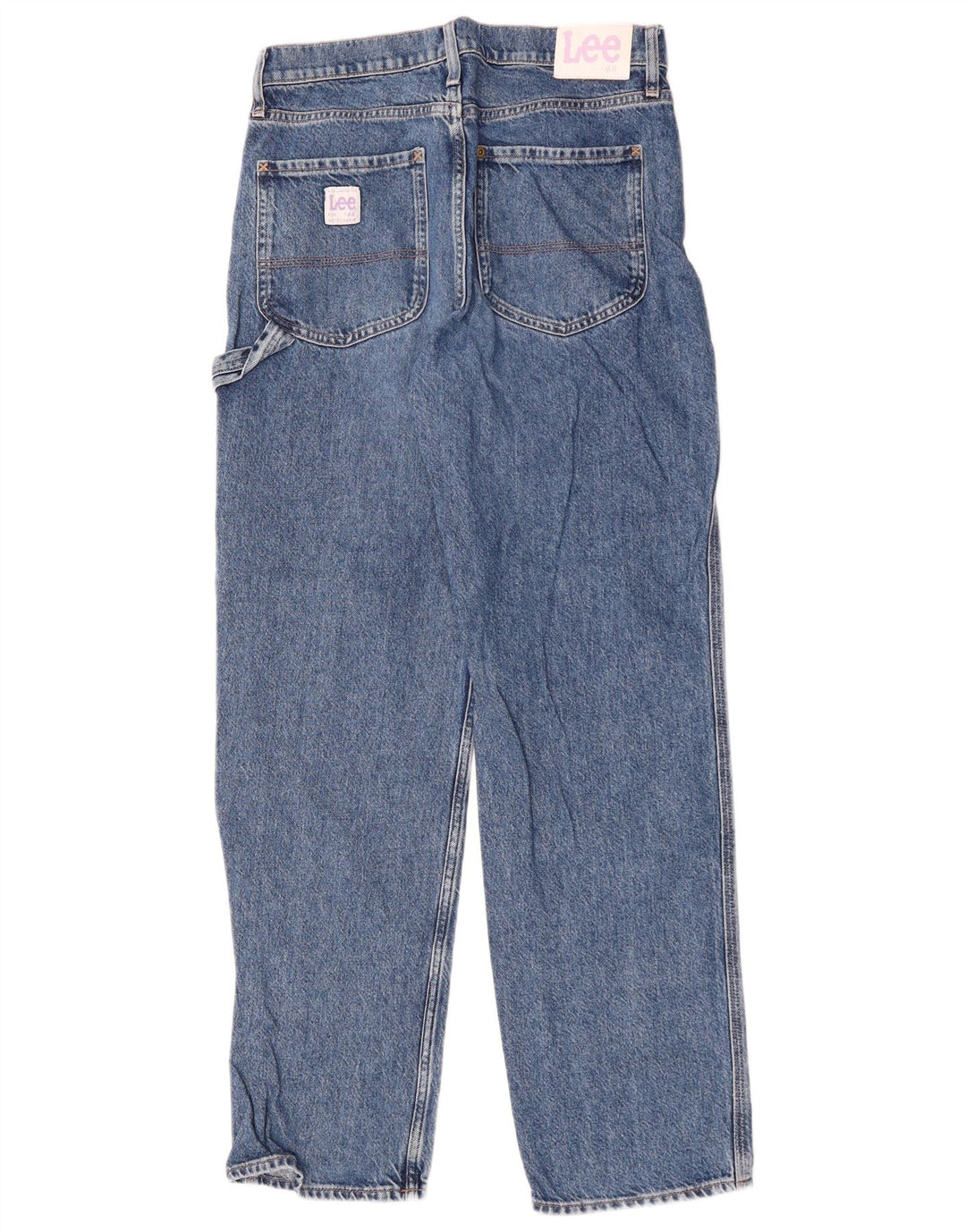 LEE Straight Jeans til kvinder US 4 Small W30 L31 Blue Cotton