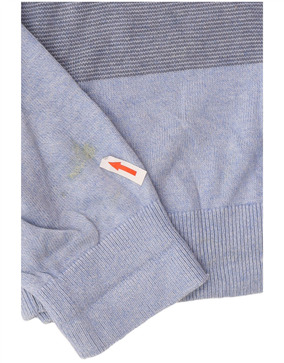 Marks & Spencer Herre sweater med rund hals, stor blå stribet