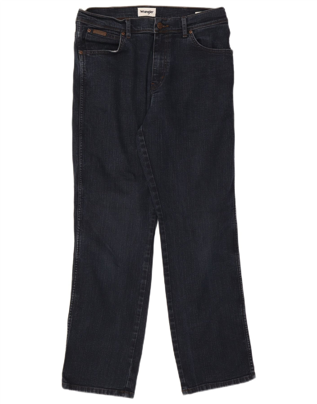 Wrangler Herre Texas Straight Jeans W34 L32 Marineblå Bomuld