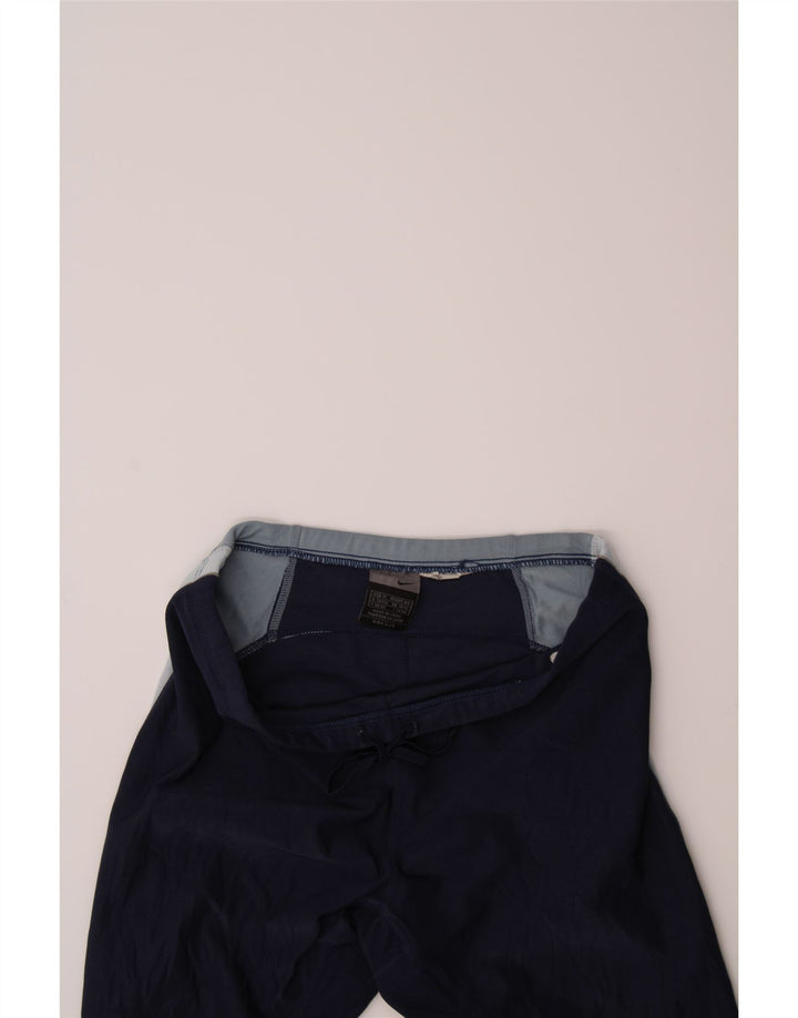 NIKE Womens Sport Shorts UK 10/12 Medium  Navy Blue Colourblock Vintage Nike and Second-Hand Nike from Messina Hembry 