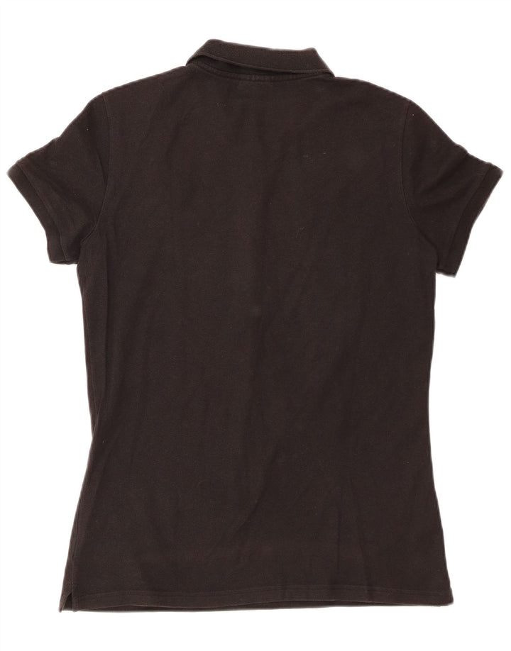 Lacoste Dame Polo Shirt Størrelse 44 Stor Sort Bomuld