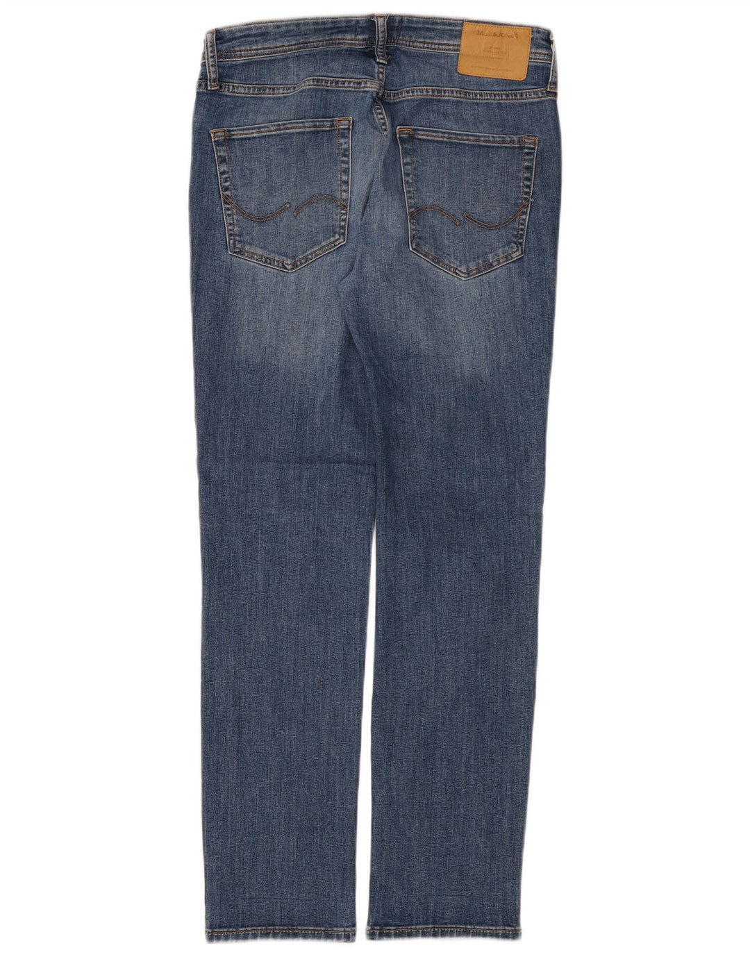 Jack & Jones Straight Jeans til mænd W30 L32 Blå Bomuld