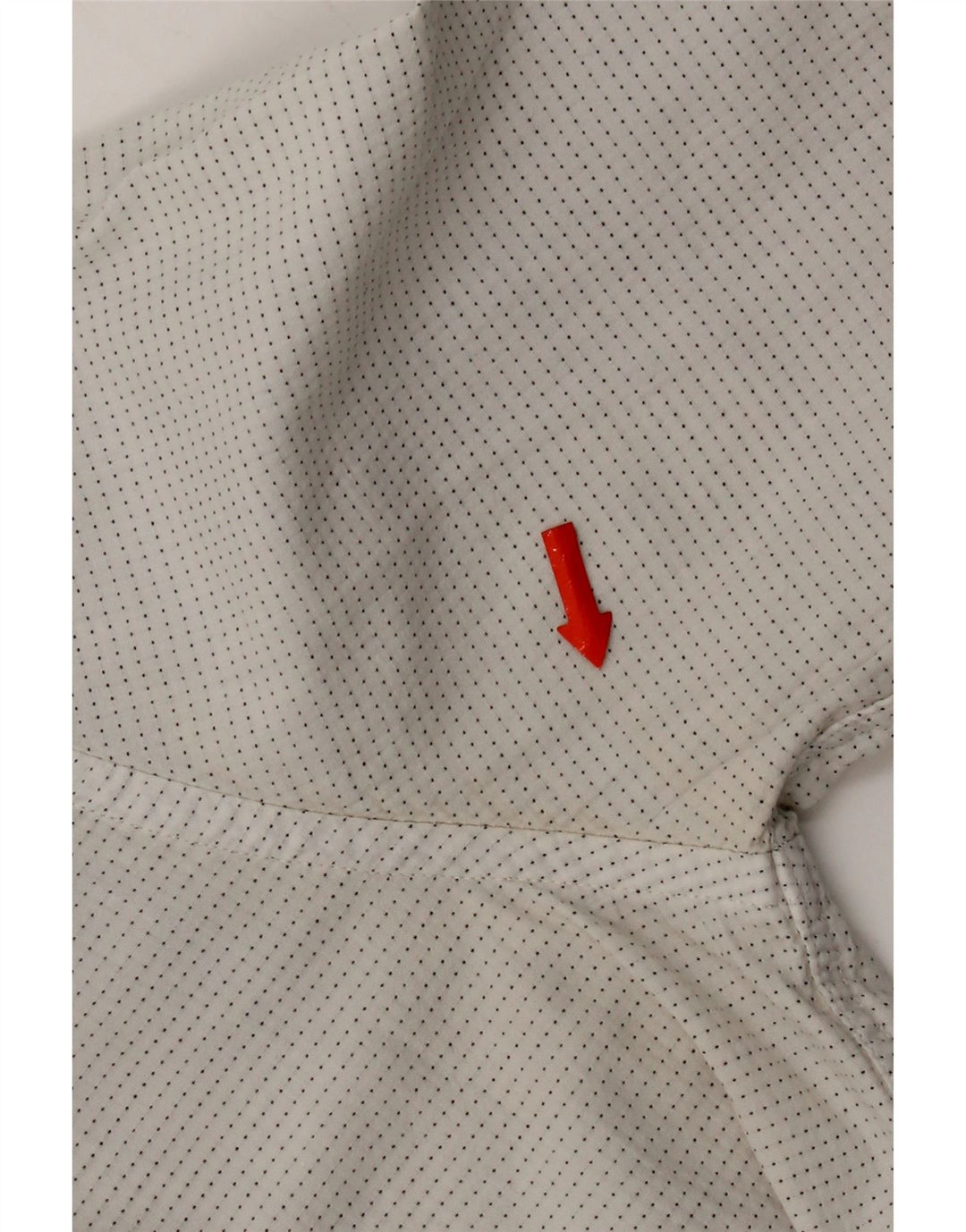 Levi's herreskjorte stor hvid plettet bomuld