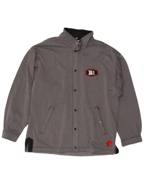 Lotto Træningsdragt til mænd Topjakke UK 42/44 XL Grå Colourblock Polyester