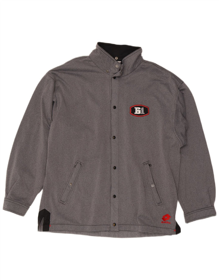 Lotto Træningsdragt til mænd Topjakke UK 42/44 XL Grå Colourblock Polyester