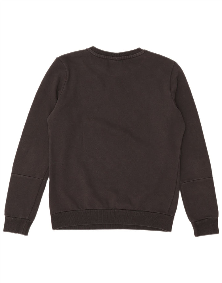 PUMA Graphic Sweatshirt Jumper UK 10 Small Black