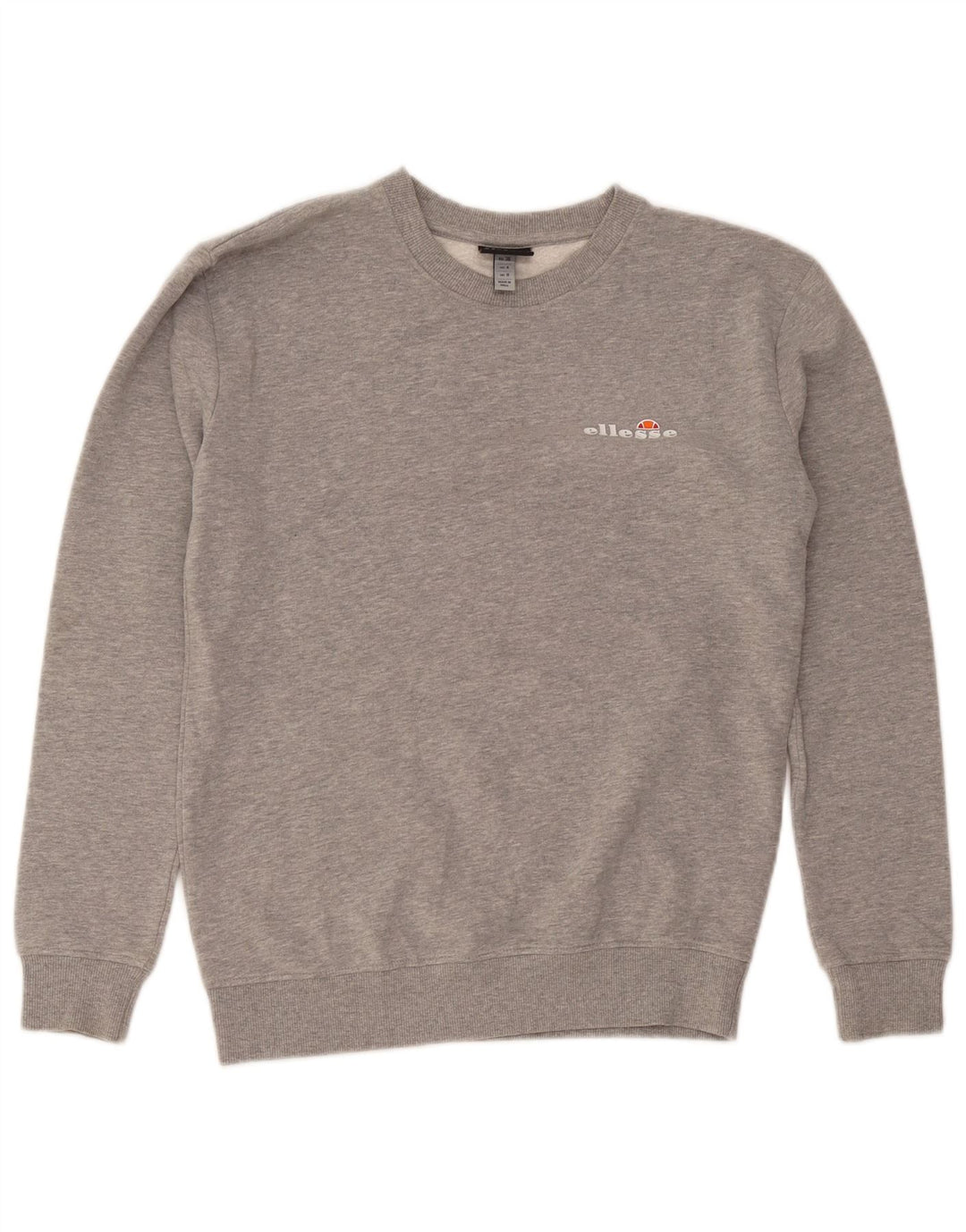 Ellesse Dame Sweatshirt Jumper UK 8 Small Grey Flecked Bomuld