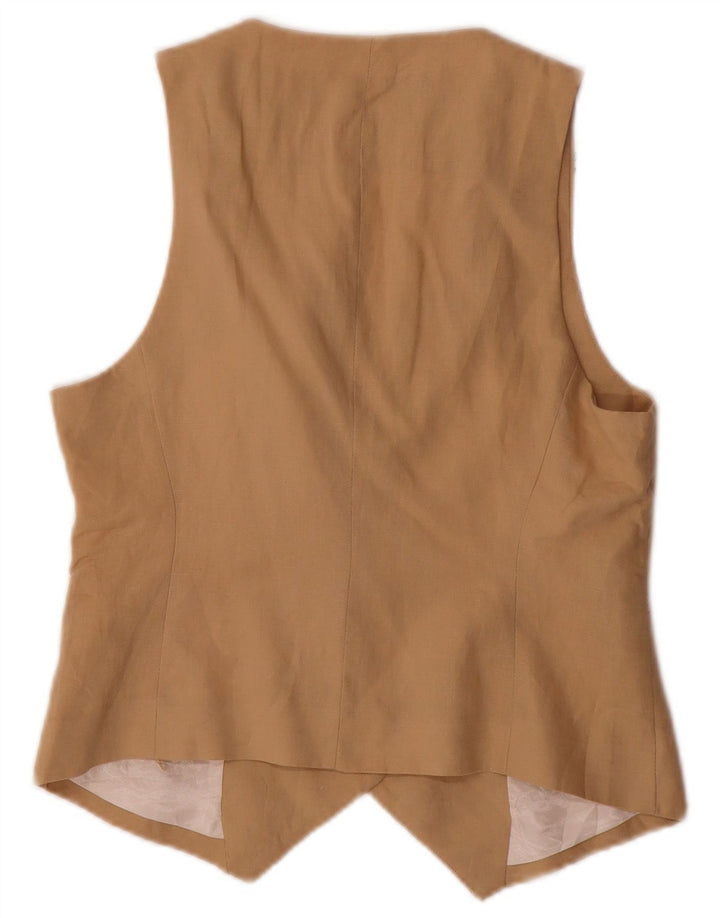 Zara damevest UK 10 Lille beige hør