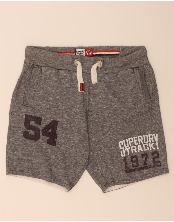 Superdry Herre grafiske sportsshorts mellemgrå bomuld