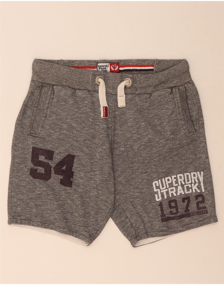 Superdry Herre grafiske sportsshorts mellemgrå bomuld