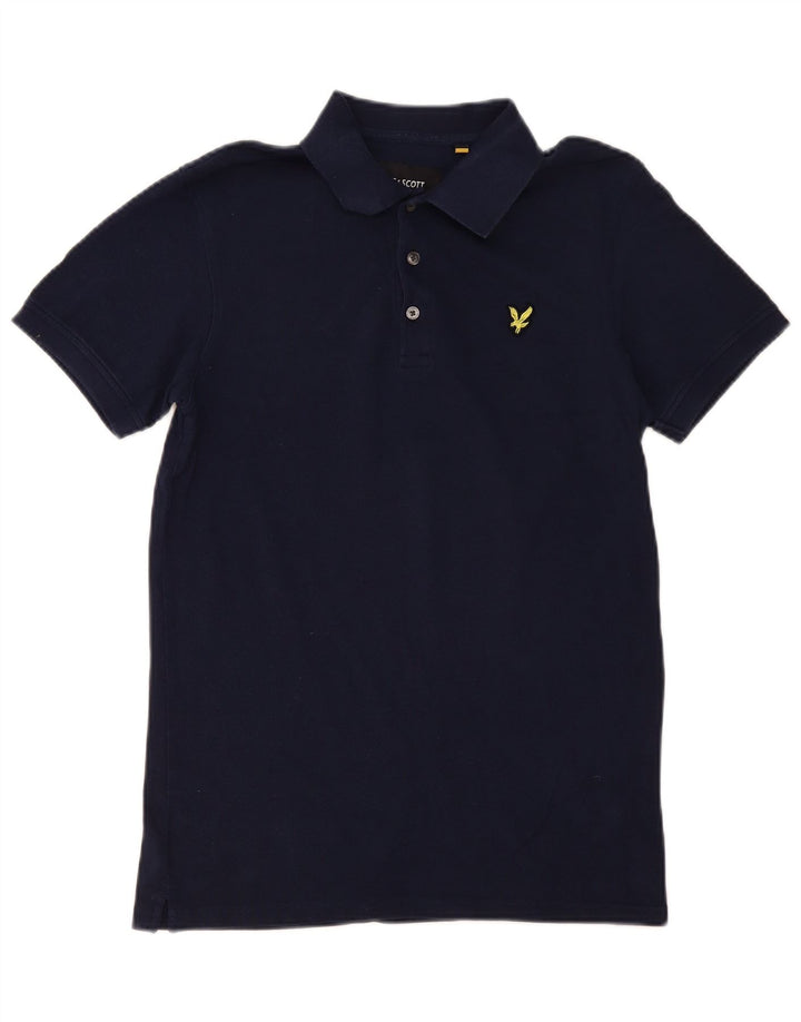 Lyle & Scott herre poloskjorte lille marineblå bomuld