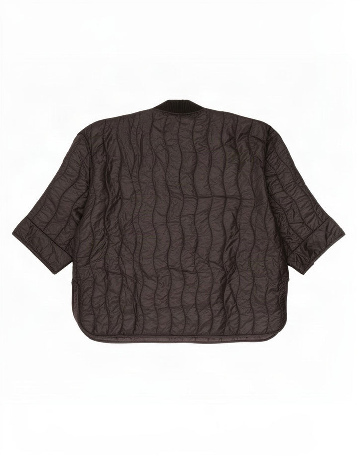Adidas oversize quiltet jakke til kvinder One Size sort polyamid