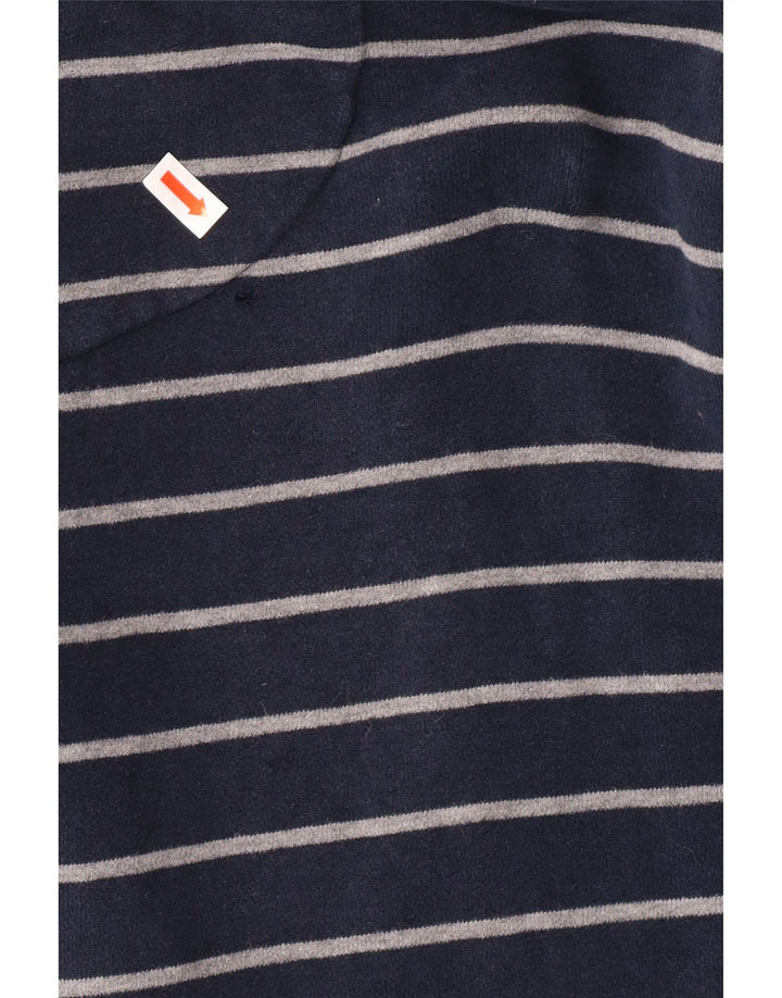 Besætningstøj Herre sweatshirt Jumper lille marineblå stribet bomuld