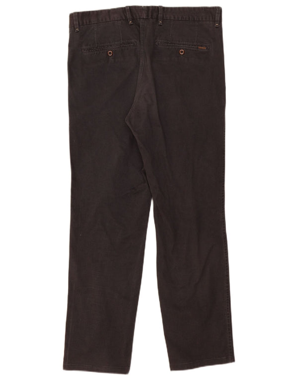 Massimo Dutti Herre Slim Fit Chino Bukser EU 42 Large W32 L29 Grå Bomuld