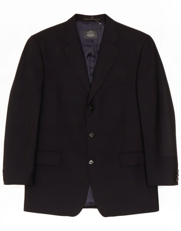 Douglas Herre 3-knaps blazerjakke UK 42 XL Navy Blue Polyester