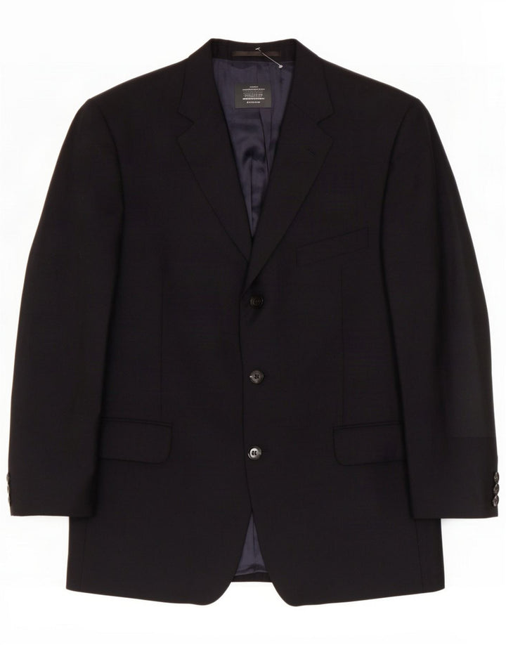 Douglas Herre 3-knaps blazerjakke UK 42 XL Navy Blue Polyester