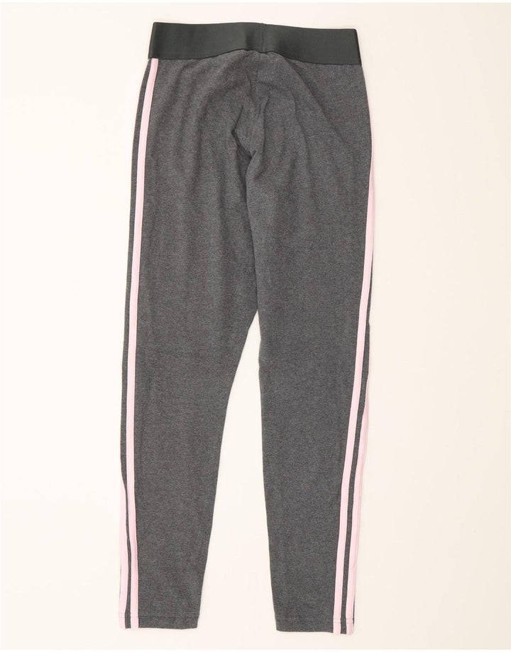 Adidas Dame Leggings UK 8/10 Small Grey Bomuld