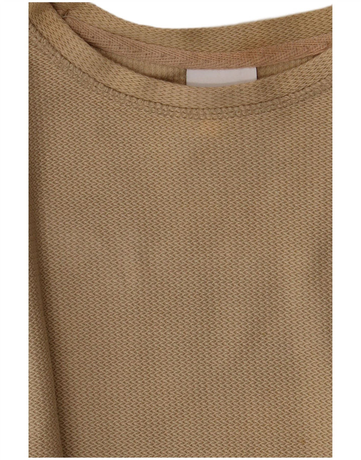 Zara Herre T-Shirt Top Medium Khaki Bomuld