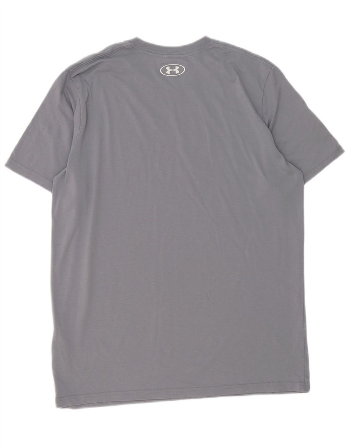 Under Armour Herre Loose Fit Grafisk T-Shirt Top Medium Grå Bomuld