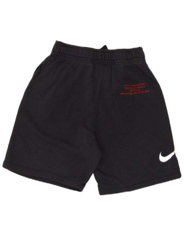 Nike drenge Swoosh grafiske sportsshorts 12-13 år store marineblå bomuld