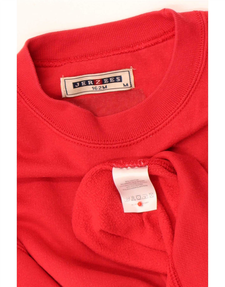 Jerzees Herre Regular Fit Sweatshirt Jumper Medium Rød Bomuld