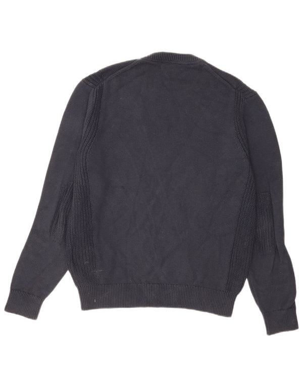Hackett Herre sweater med rund hals, lille marineblå bomuld
