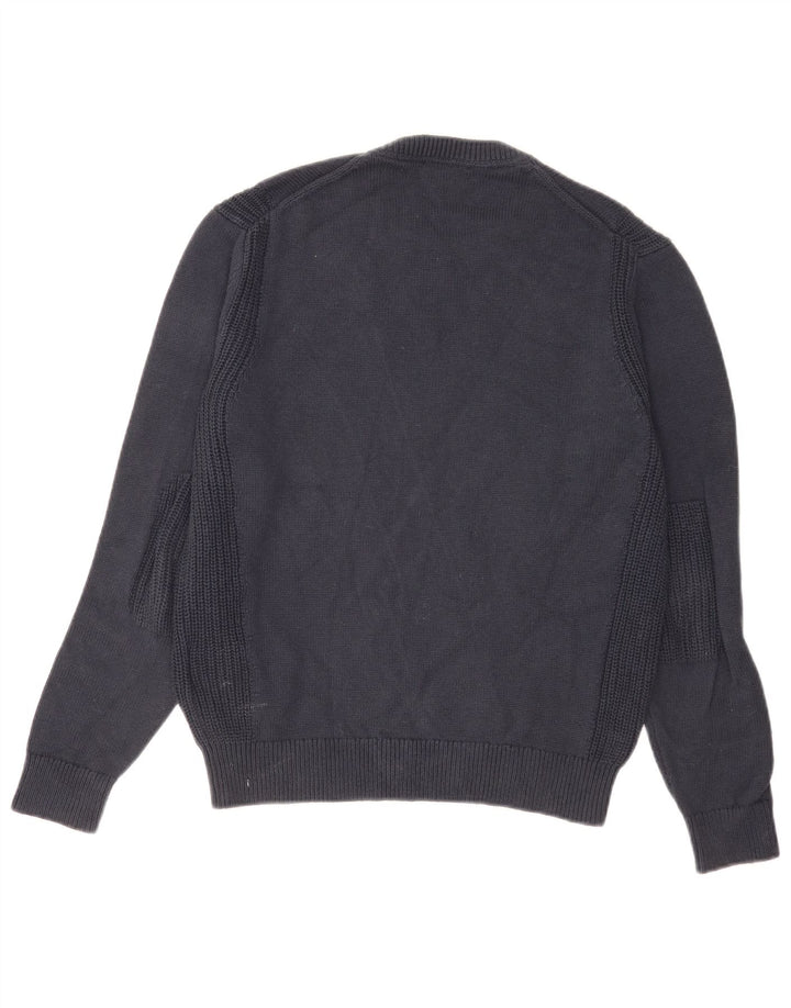 Hackett Herre sweater med rund hals, lille marineblå bomuld