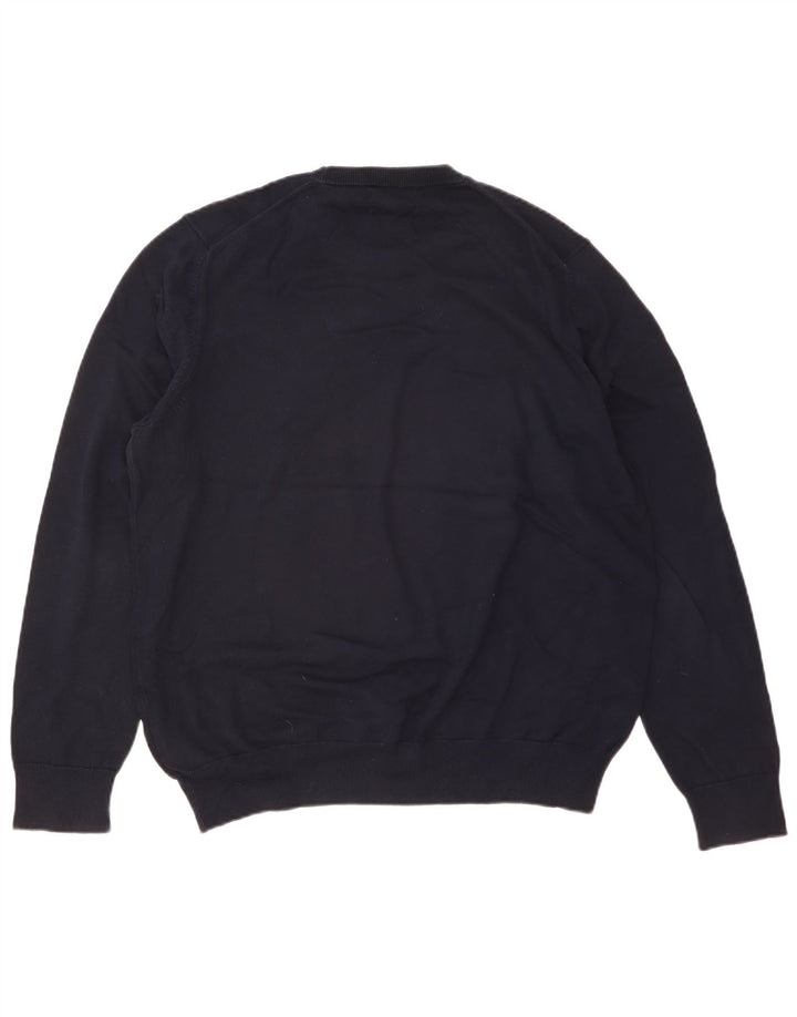 Marks & Spencer Herre sweater med rund hals XL marineblå bomuld