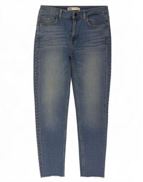 Zara Womens Slim Jeans EU 36 XS W26 L25 Blue