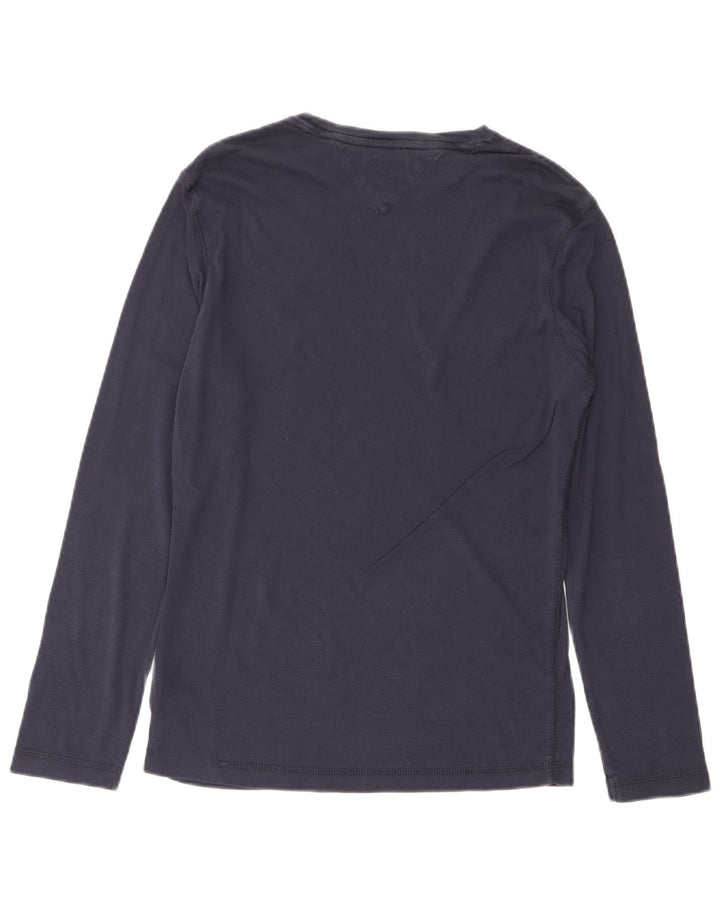 TOMMY HILFIGER Herre top Langærmet medium marineblå bomuld