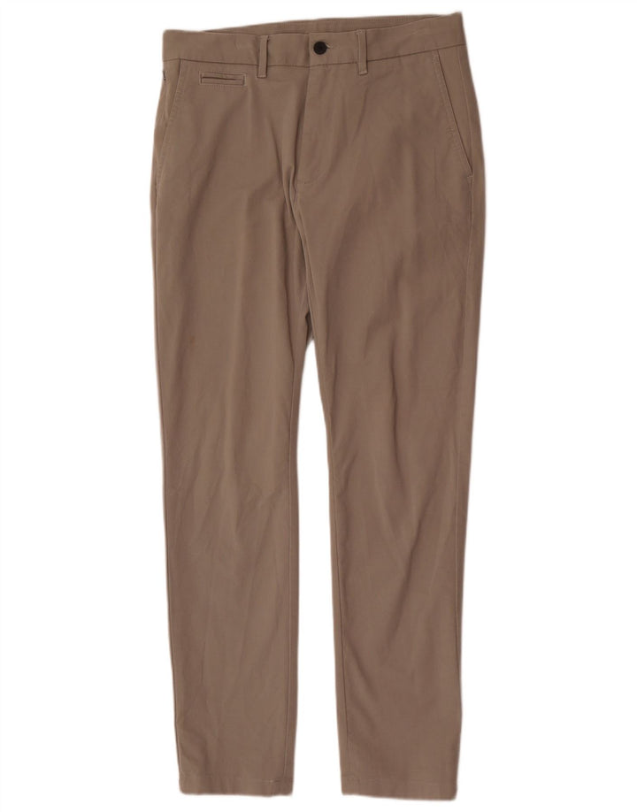 Marks & Spencer Herre Slim Chino Bukser W32 L31 Grå Bomuld