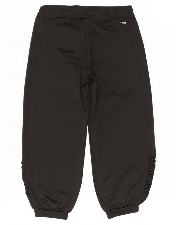 Puma Dame Capri Træningsdragt Bukser Joggers UK 12 Medium Sort