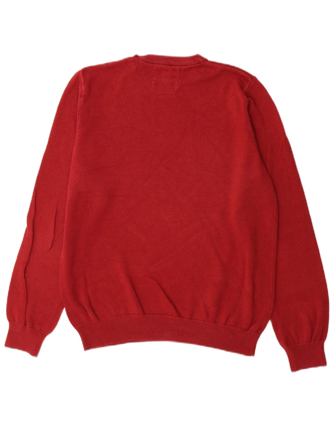 Marks & Spencer Herre sweater med rund hals, medium rød bomuld