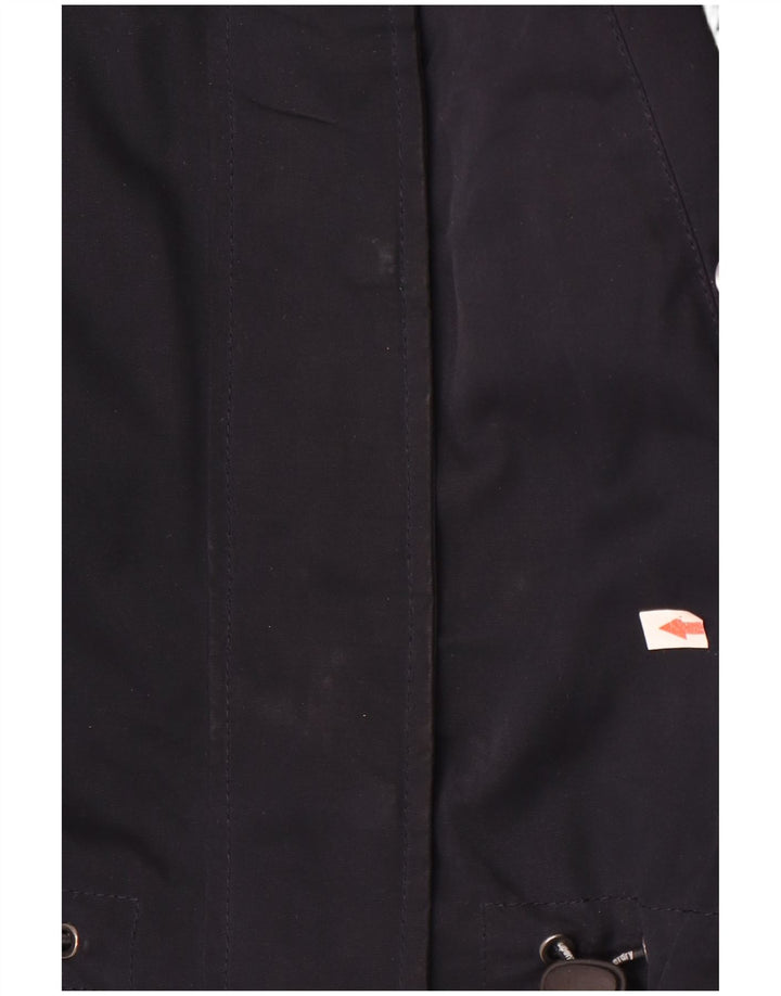 Superdry Parkajakke med hætte til kvinder UK 6 XS marineblå polyester
