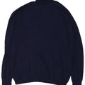 Zara Herre Rullehalstrøje Sweater Stor Marineblå Viscose