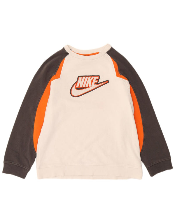 Nike Boys Graphic Sweatshirt Jumper 12-13 år Stor hvid farveblok