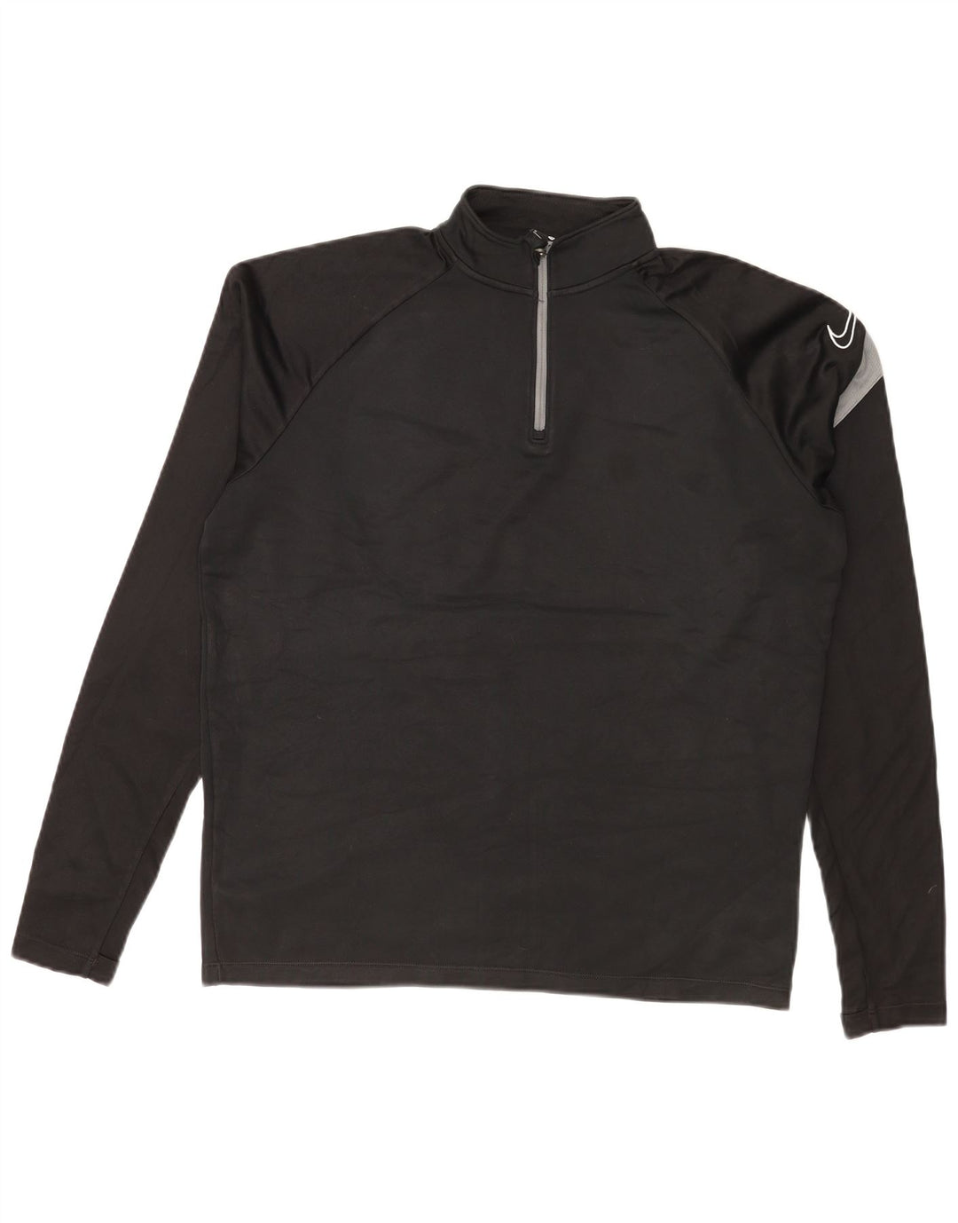 Nike Herre Dri Fit Grafisk Sweatshirt Jumper Medium Sort Colourblock