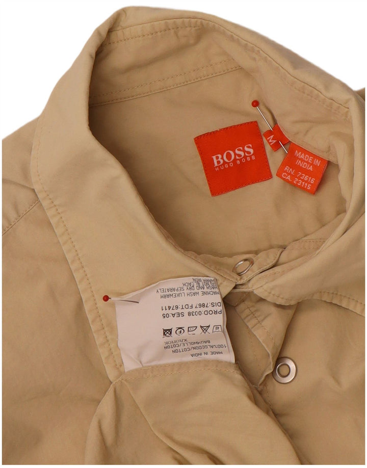 Hugo Boss Kortærmet Herreskjorte Medium Beige Bomuld