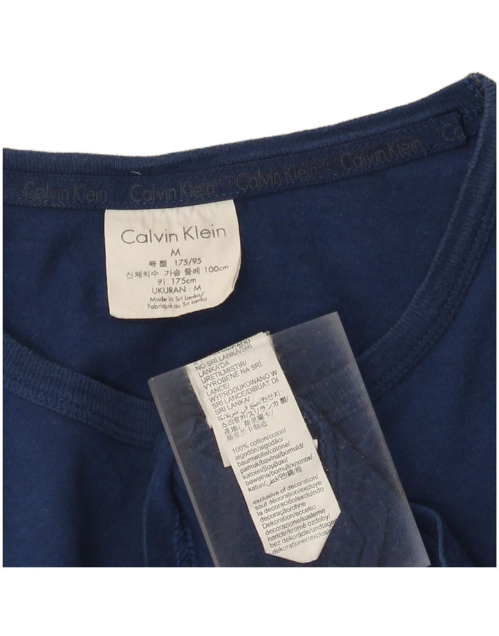 Calvin Klein Herre grafisk T-shirt Top Medium Marineblå Bomuld